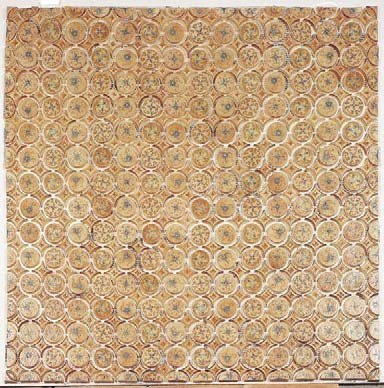 ROSETON 94X94 ENMALLADO ESTELAR FLORAL (VITRIFICADO-PINTADO A MANO) - NTC